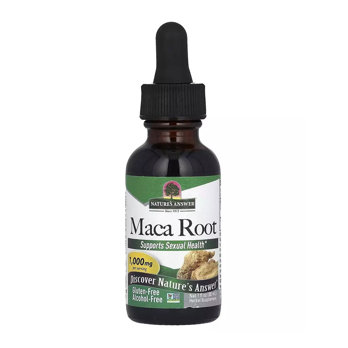Мака Nature's Answer Maca Root в рідині, 1000 мг, 30 мл
